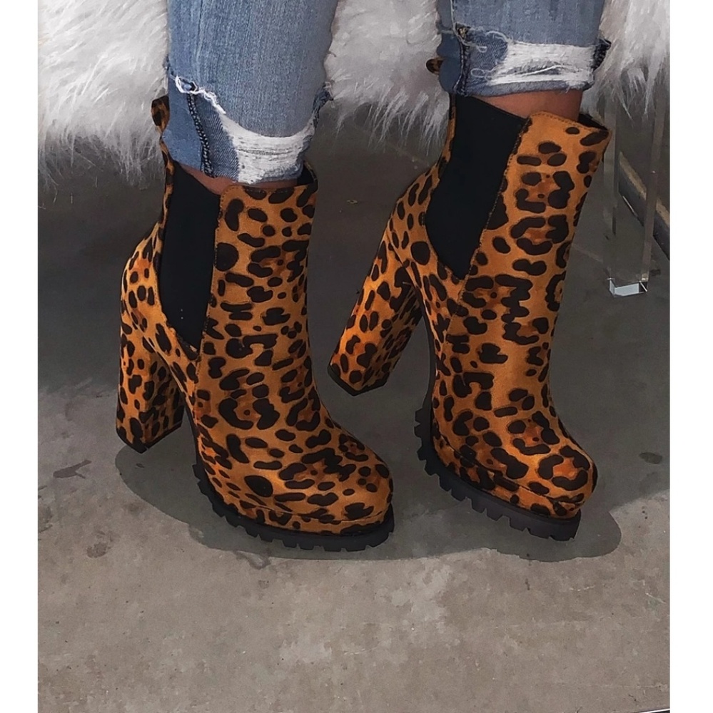 Leopard Bootie